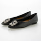 【新品預訂】日本製Emma Francis 金屬寶石平底鞋（黑色）( 07g-M 101)BLK
