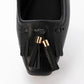 【新品預訂】日本製 Lauf Oletta 防水鑲邊流蘇設計的氣質平底鞋(LRH120 Black) (黑色)