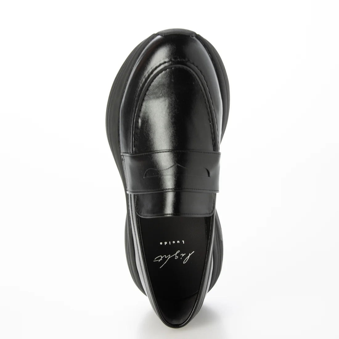 【新品預訂】日本潮牌Lucida 日本製 黑色 Biham Light 輕盈4.5cm厚底樂福鞋 (LC-5000 BLK )