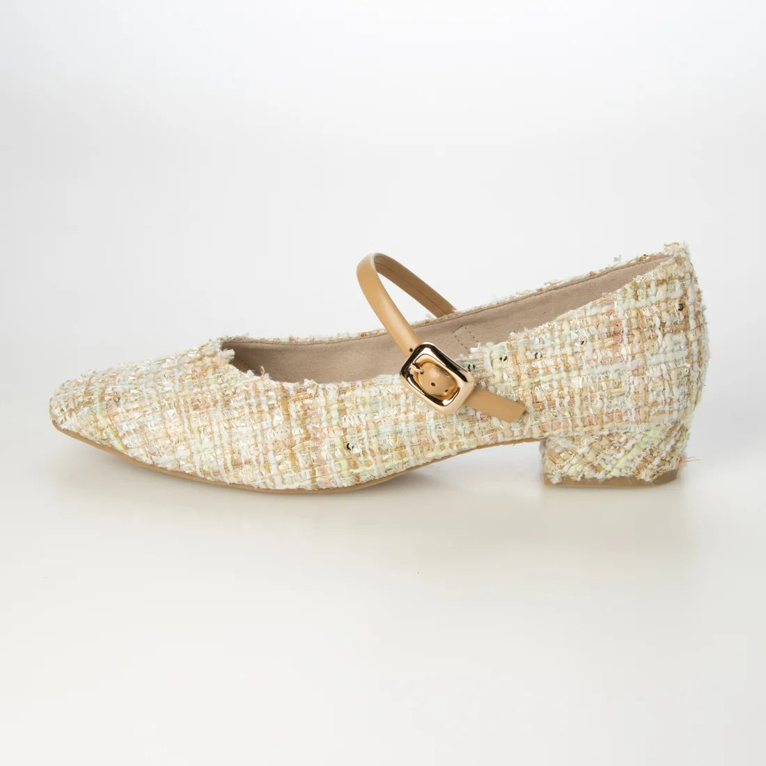 【新品預訂】日本製 Launa lea 3cm踭扣環肩帶樂福鞋 (609) （薄荷Z/C / Mint Z/C)