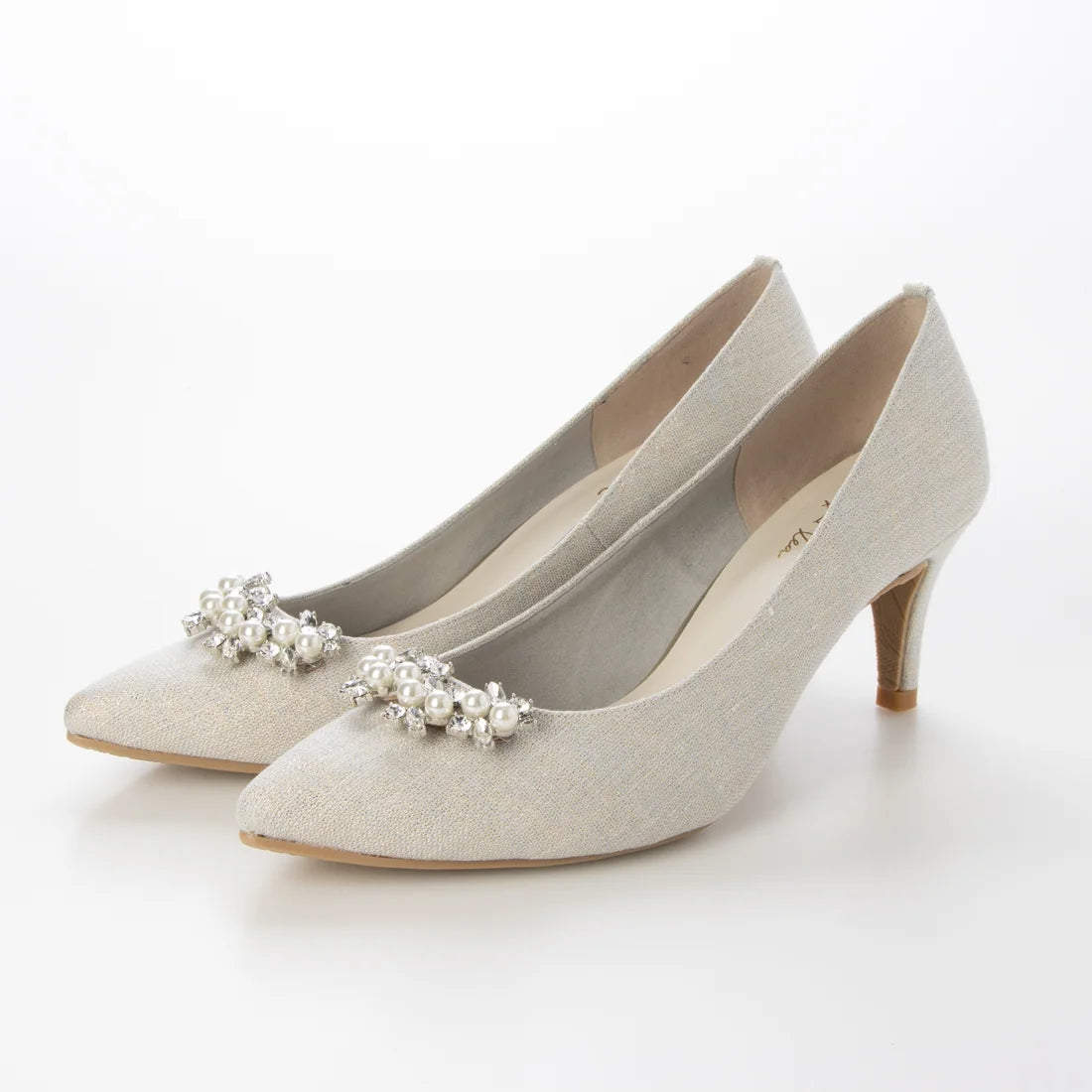 【新品預訂】日本製 Launa Lea 7cm踭珍珠水鑽高跟鞋 (619)( 淺藍色 Z/C / L Blue Z/C )