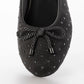 【新品預訂】日本製 Lauf Oletta   扭繩緞帶珍珠芭蕾鞋(L111 GRAY-S) (灰色)