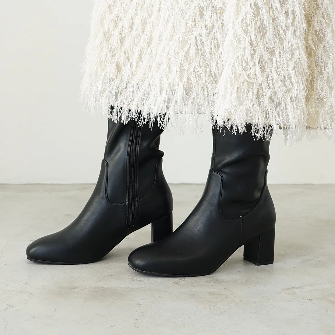 Launa lea 方頭彈性長靴 (S140) (Black)