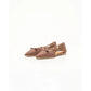 【新品預訂】日本製Emma Francis 緞面側平底鞋（棕色）( 07f-ST 105) Brown
