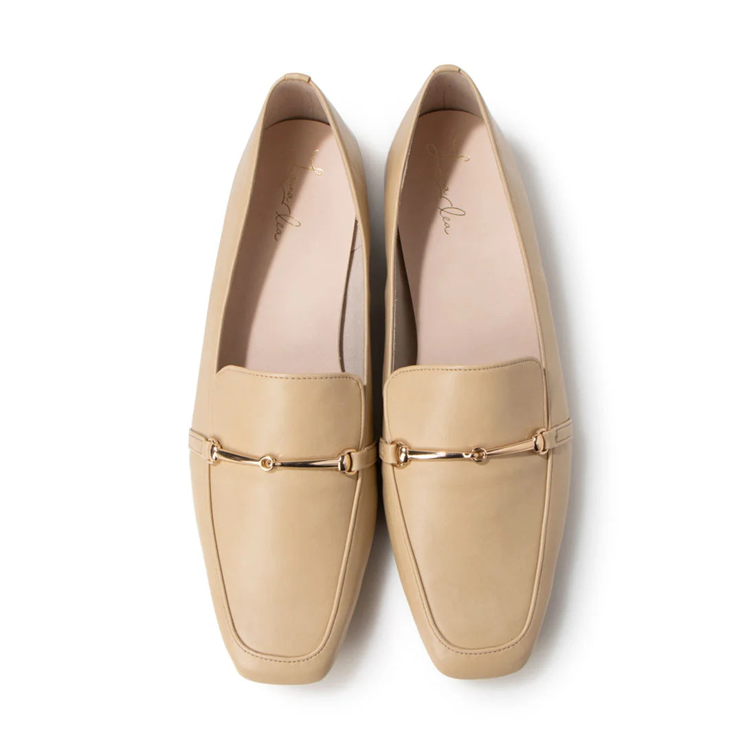 日本製 Launa lea 金扣樂福鞋 (457A) (杏色/L Beige)