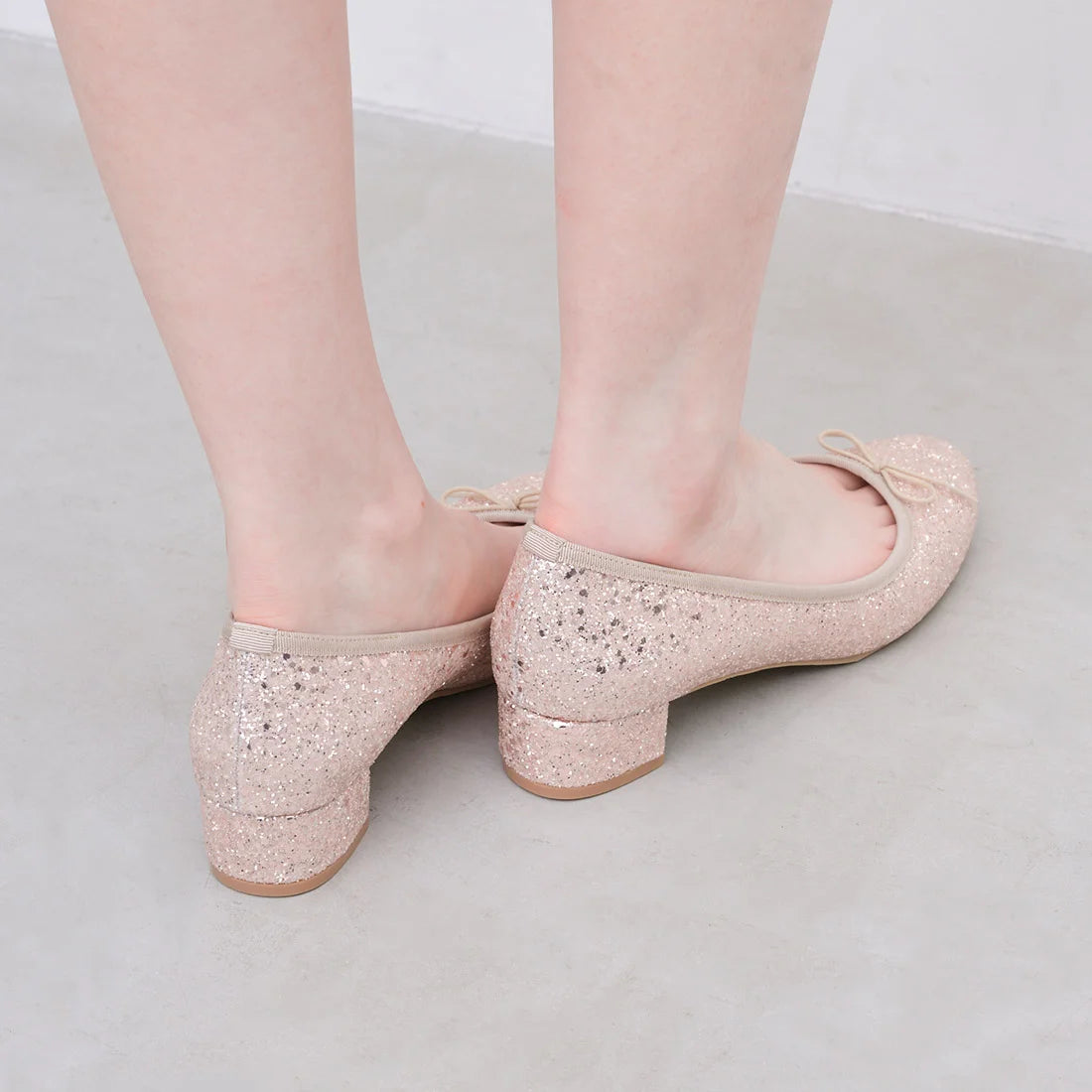 【新品預訂】日本製 Launa lea 3.5cm 踭圓頭跟芭蕾高跟鞋 ( B5601A ) (粉杏色Z/ PK Beige Z)