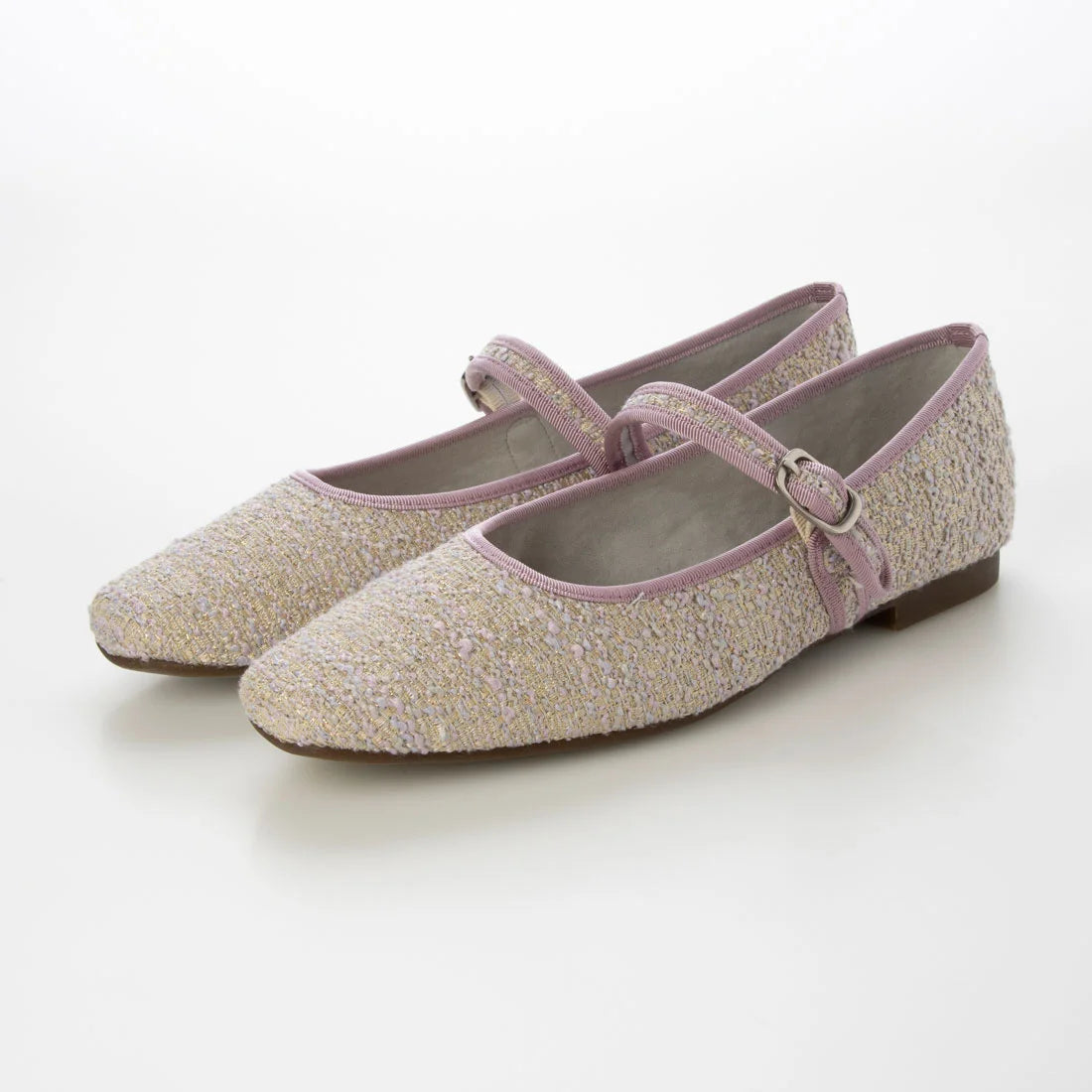 【新品預訂】日本製 Lauf Oletta 方頭織物材質瑪莉珍鞋 (LH115 ROSE-Z) (玫瑰色)