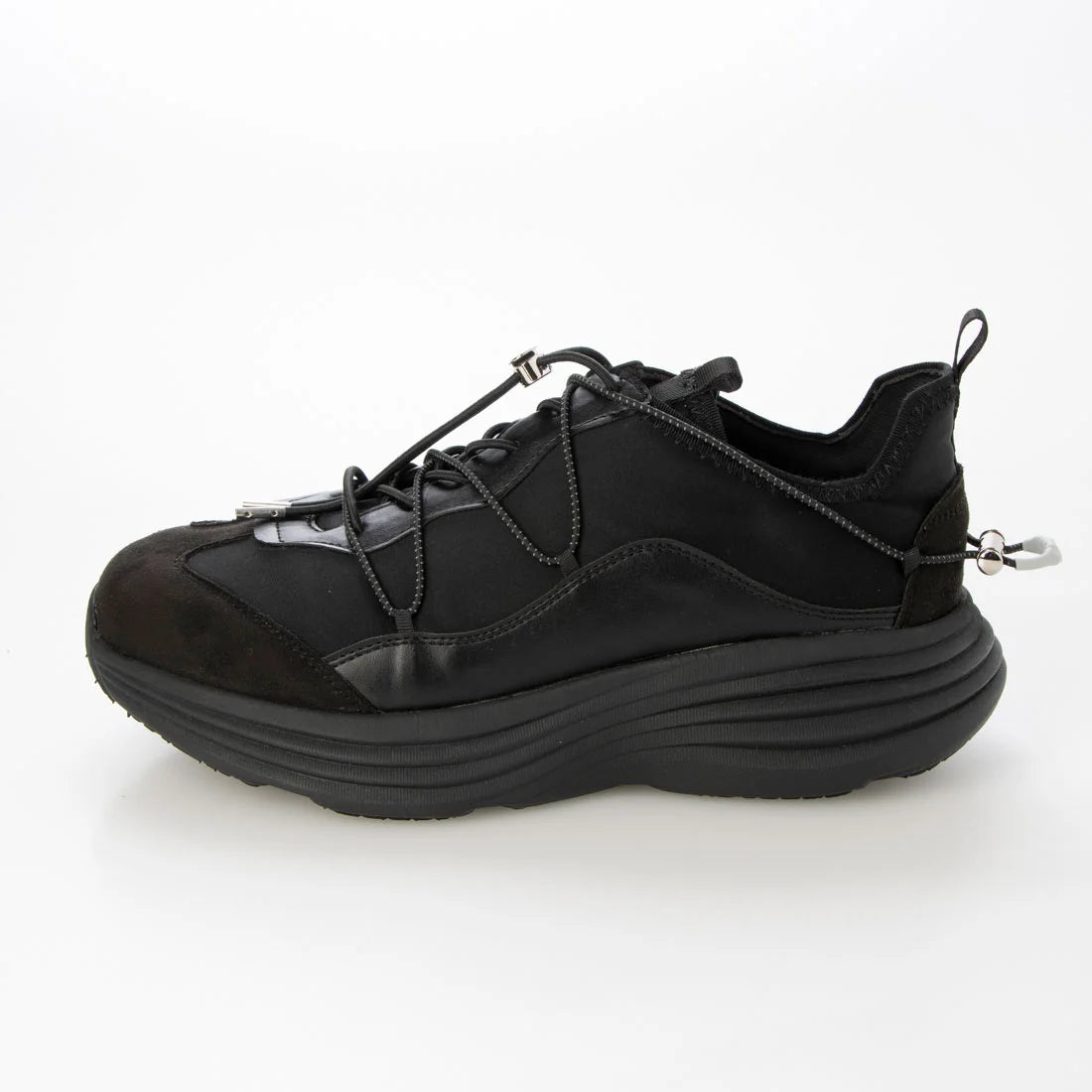 【新品預訂】日本 Lauf Oletta 4.5cm 厚底軟彈性運動鞋 (L155 Black-Z)(黑色)