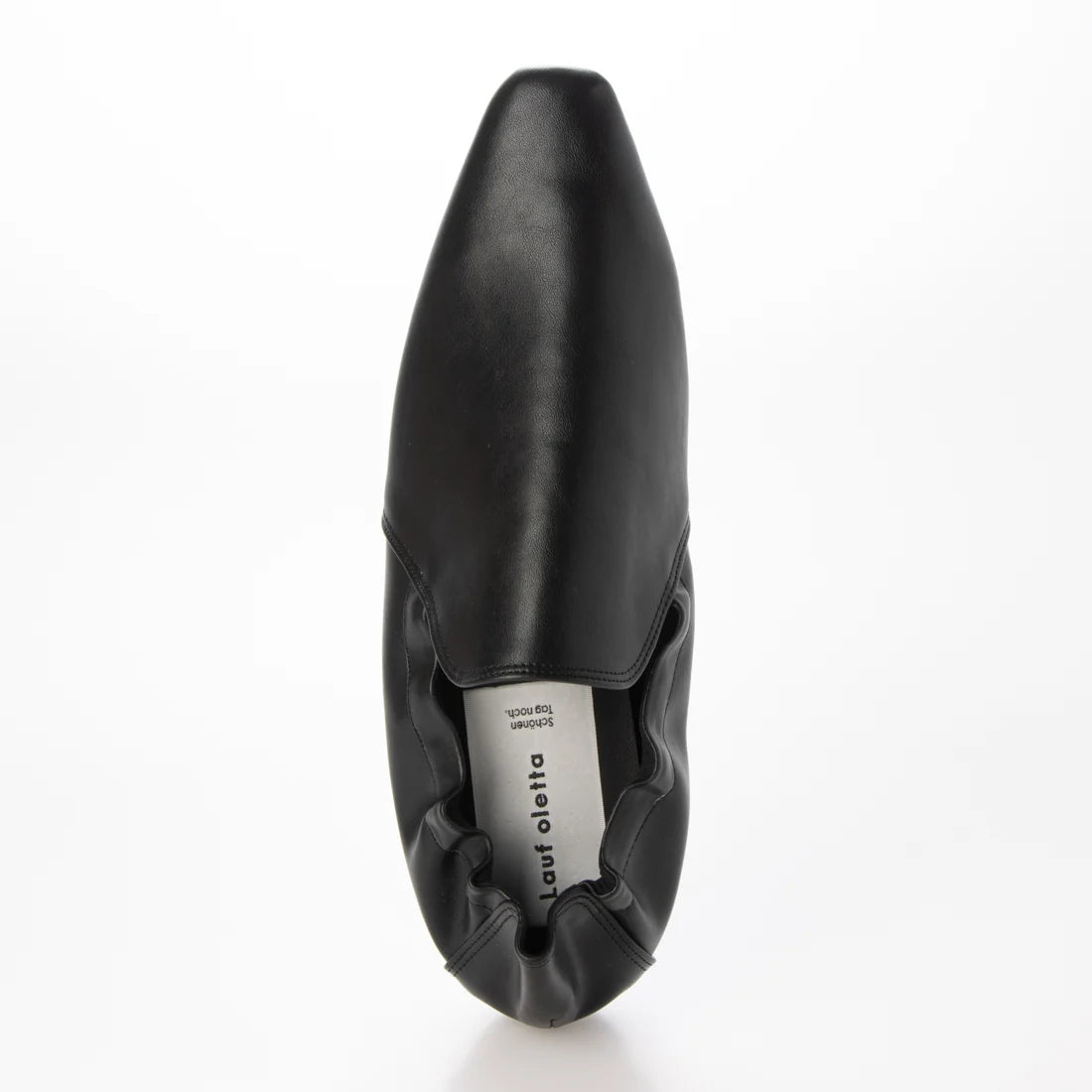 【新品預訂】日本製 Lauf Oletta  [All Weather] 全天候 柔軟褶皺平底鞋（LRP143 BLACK）