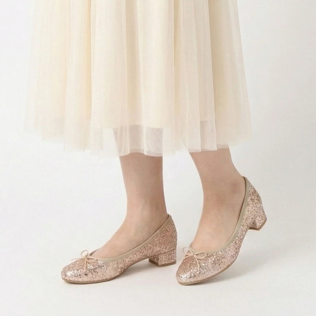 【新品預訂】日本製 Launa lea 3.5cm 踭圓頭跟芭蕾高跟鞋 ( B5601A ) (粉杏色Z/ PK Beige Z)