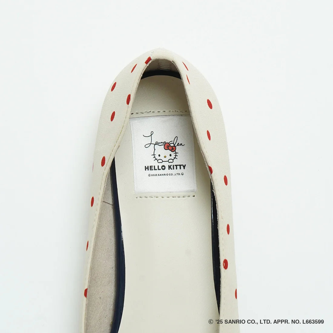 【限定品預訂】售完即止【HELLO KITTY × Launa lea 特別聯名】日本製蝴蝶結平底鞋 (460K)(紅色/Red Z/C)