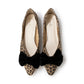 日本製 Launa Lea 絲絨蝴蝶結平底鞋 (460C)(豹紋 S / Leopard S)