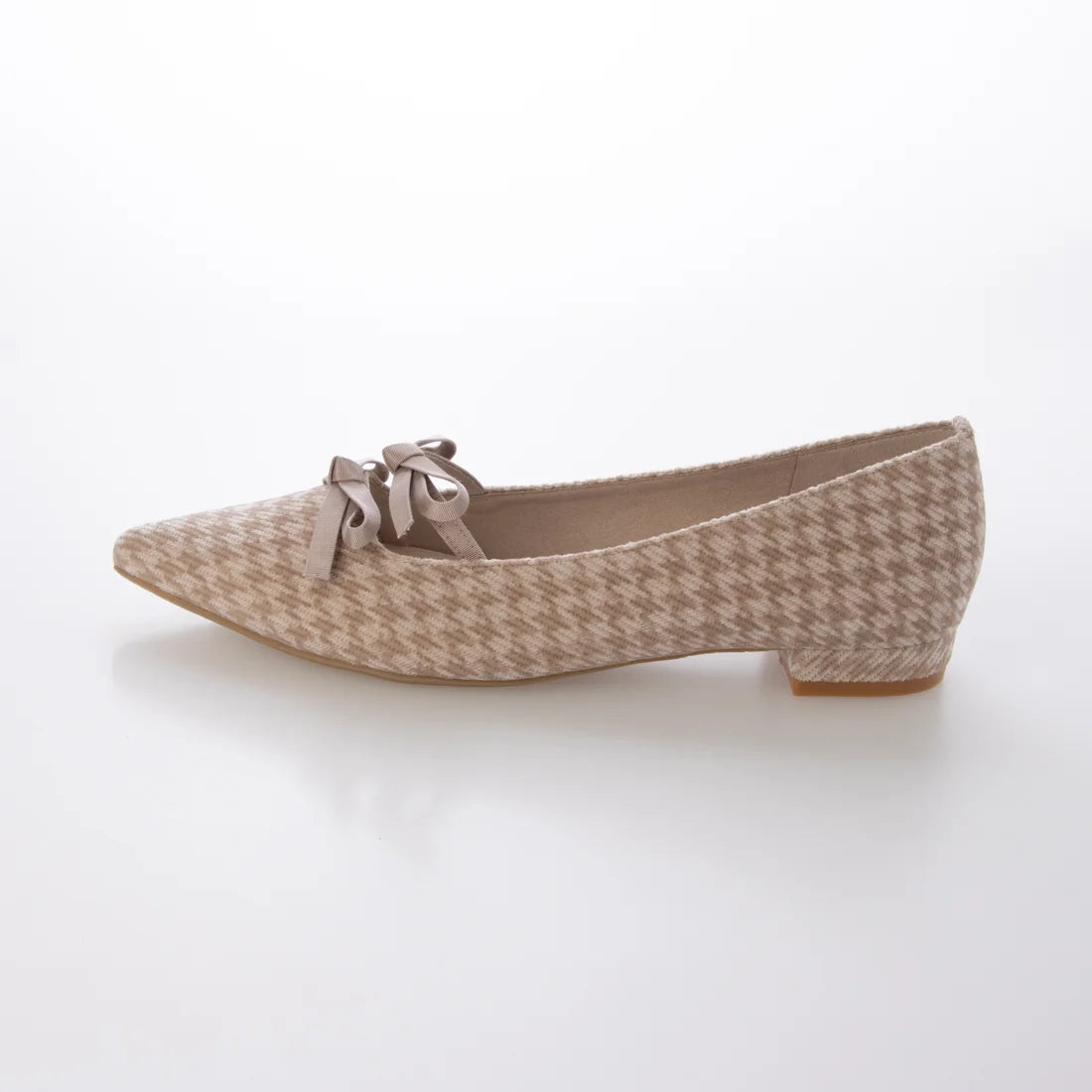 【新品預訂】日本製 Launa Lea 雙絲帶尖頭平底鞋 (572) (杏色 Z/C / Beige Z/C)