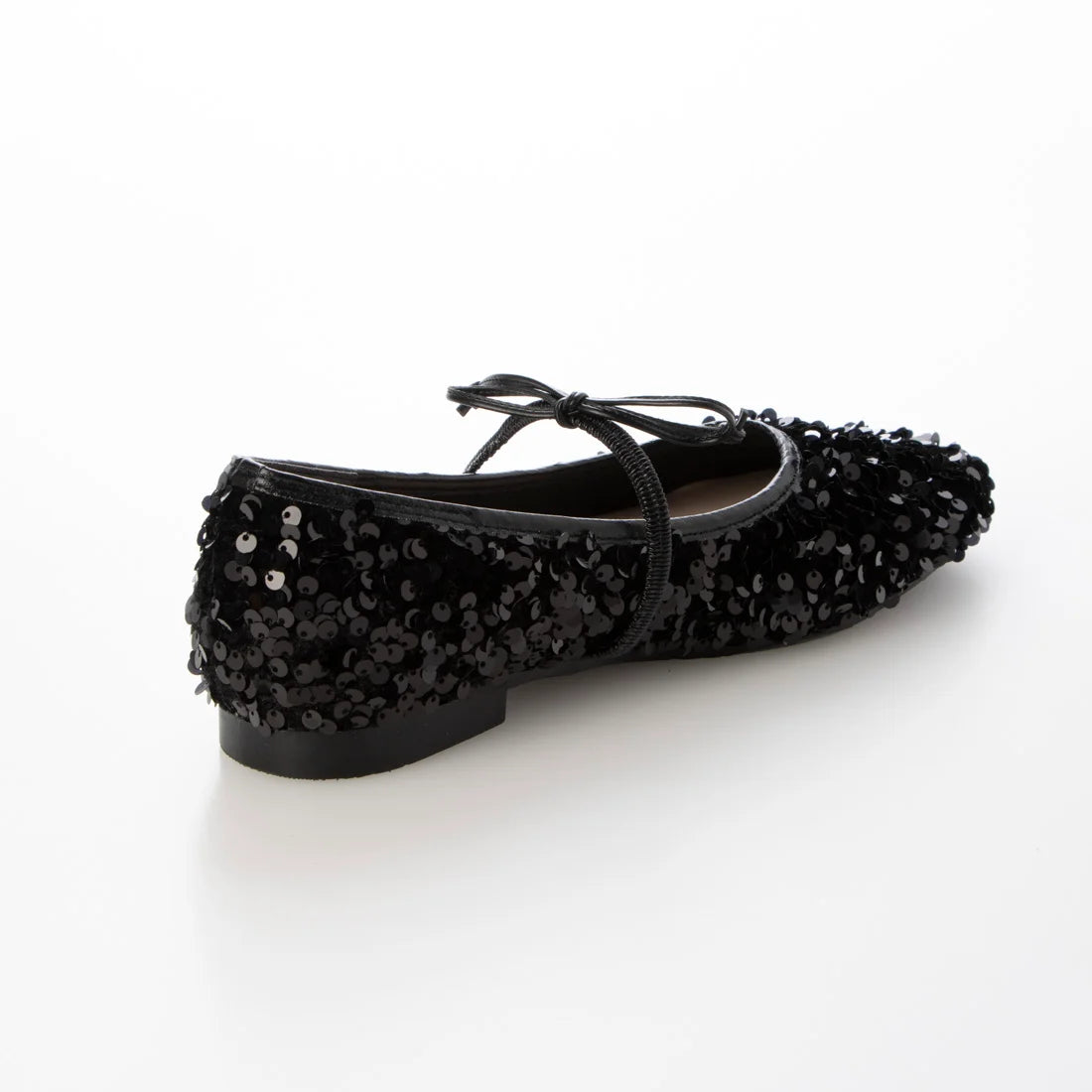 日本製Launa lea 亮片芭蕾平底鞋 (B7608A) (Black Z)