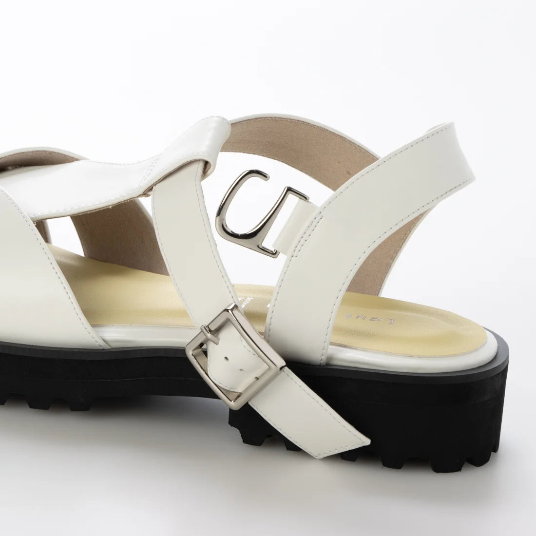 【新品預訂】日本製 Lauf Oletta T型帶3cm厚底涼鞋 (LP148 White)(白色)