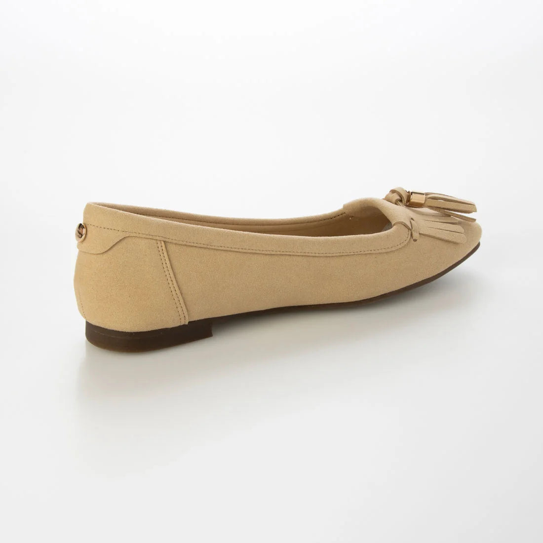 【新品預訂】日本製 Lauf Oletta 鑲邊流蘇設計的氣質平底鞋(LH120 Beige-S) (杏色)