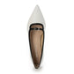 【新品預訂】日本製 Lauf Oletta [All Weather] 全天候 4cm踭 可調節橫帶尖頭高跟鞋（LRH136 White/C） (白色)
