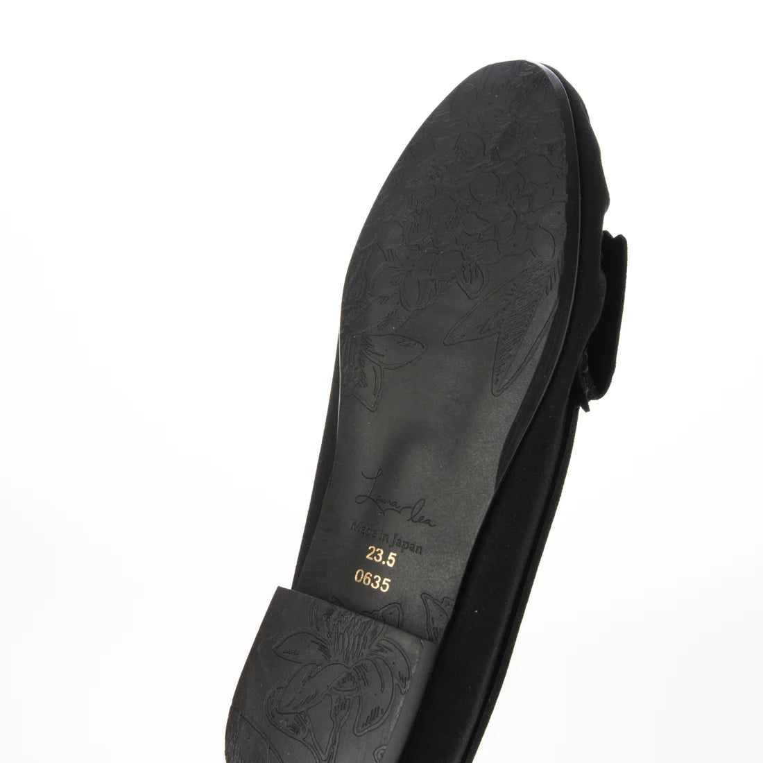 【新品預訂】日本製 Launa lea 蝴蝶結流蘇軟皮鞋（635）(黑色/Black-S)