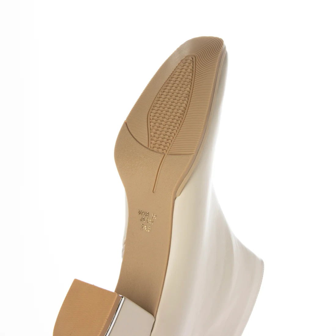 【新品】日本製 Lauf Oletta    [雨天應對] 防水 5cm踭 足弓支撐短靴（LRM119 IVORY）(象牙色)