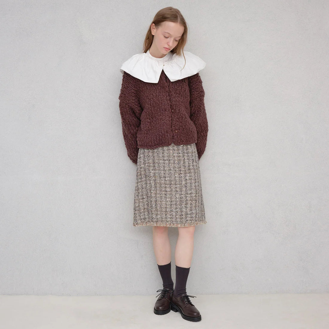 【新品現貨】 日本Launa lea 4.5cm踭優雅綁帶鞋 (SP036)(D Brown/ 深棕色)