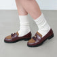 【新品預訂】日本製 Launa lea 流蘇樂福鞋(SP035)(Bordeaux/C / 酒紅色/C)