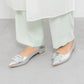 日本製 Launa lea 扣尖頭高跟鞋 (459A) (銀色 / Silver )