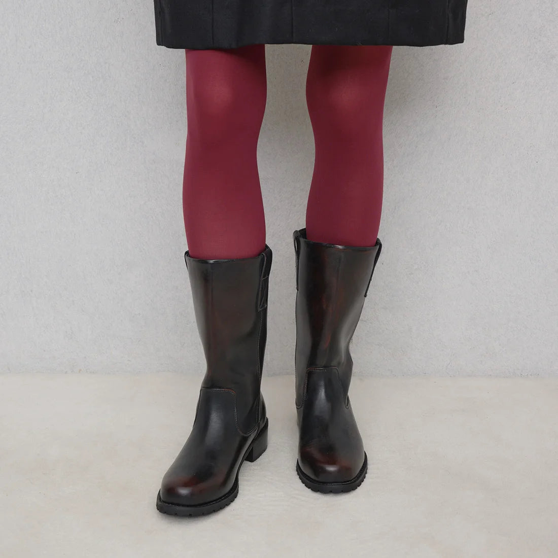 【新品預訂】Launa Lea 4cm踭中筒工程靴（S158）(深棕色／D Brown)