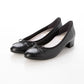 日本製 Launa lea 3.5cm踭蝴蝶結圓頭啞面芭蕾晴雨鞋 ( RB5001A ) (黑色/Black)
