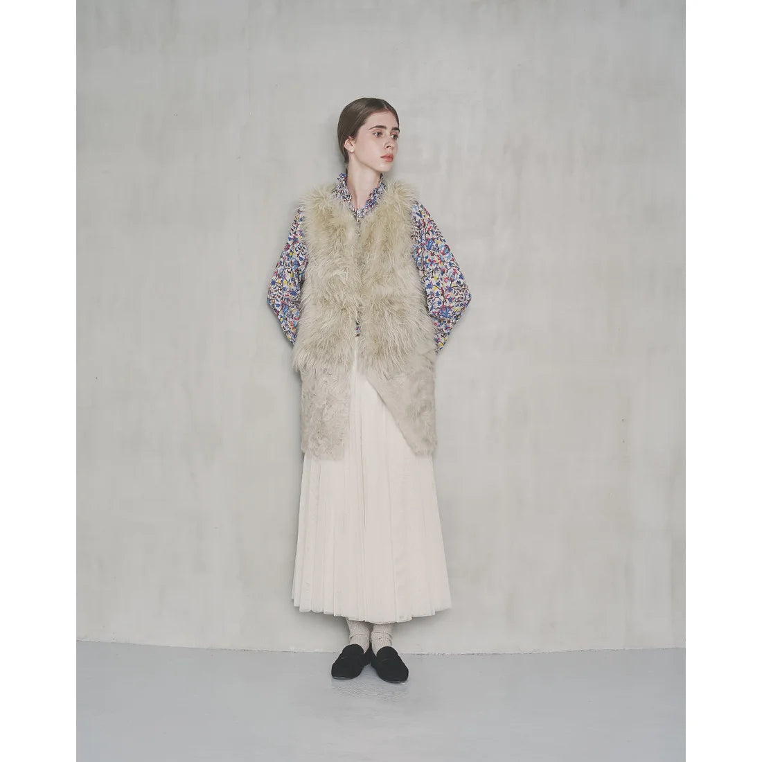 【新品預訂】日本製Emma Francis   [雨天應對] 防水絨面軟樂福鞋（黑色）(02d-L S101)BLK