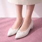 日本製 Launa Lea  3.5cm踭尖頭跟芭蕾高跟鞋 (B9601A) (白色Z / PK White Z)