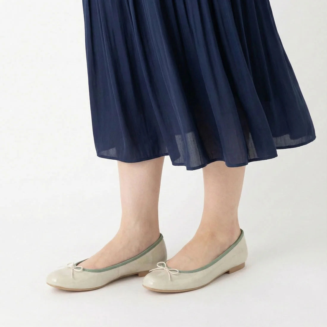 【新品預訂】日本製 Launa lea Rainyday 防水圓頭芭蕾鞋 (RB1404A)(薄荷綠 E / Mint E )