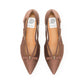 【新品預訂】日本製Emma Francis 緞面側平底鞋（棕色）( 07f-ST 105) Brown