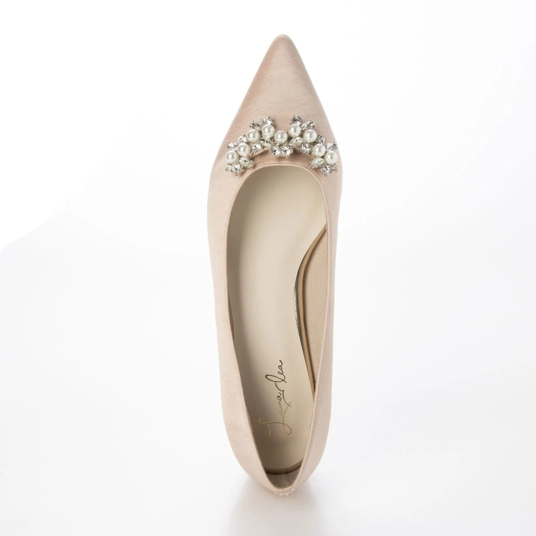 【新品預訂】日本製 Launa Lea 珍珠水鑽平底鞋（618）(粉杏色 Z / PK Beige Z)