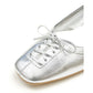 【新品預訂】日本製Emma Francis  綁帶蝴蝶結平底鞋（銀色）(03ab-M 162)