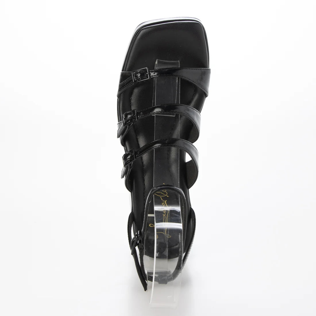 【新品預訂】日本Launa Lea 6cm 方頭綁帶坡跟涼鞋(S161)(黑色/ Black)