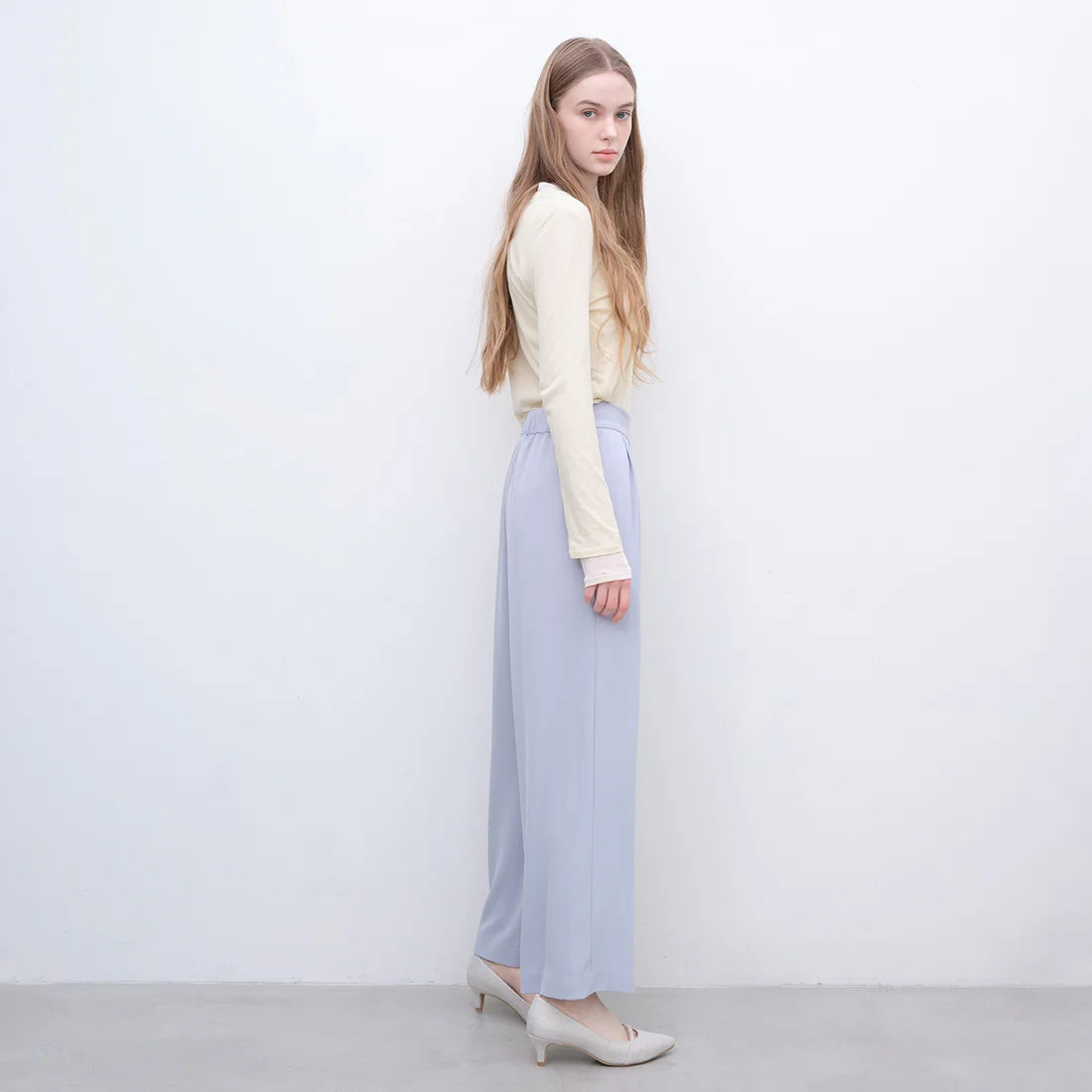 【新品預訂】日本製 Launa Lea 5cm踭高迷你金屬圖案高跟鞋 (610) (淺藍色 Z/C / L Blue Z/C)