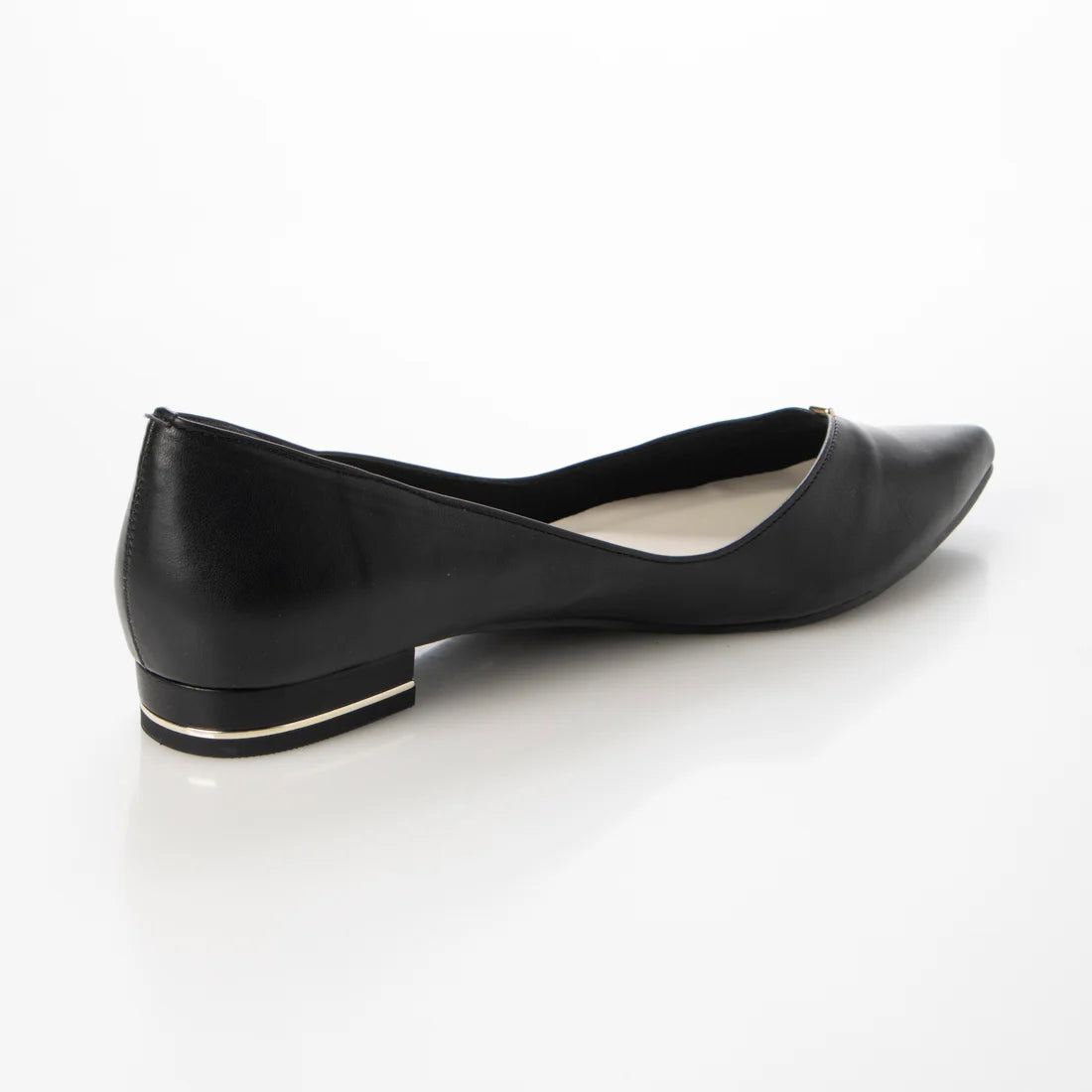 日本製 Launa lea 側切平跟高跟鞋 (492) ( 黑色／Black )