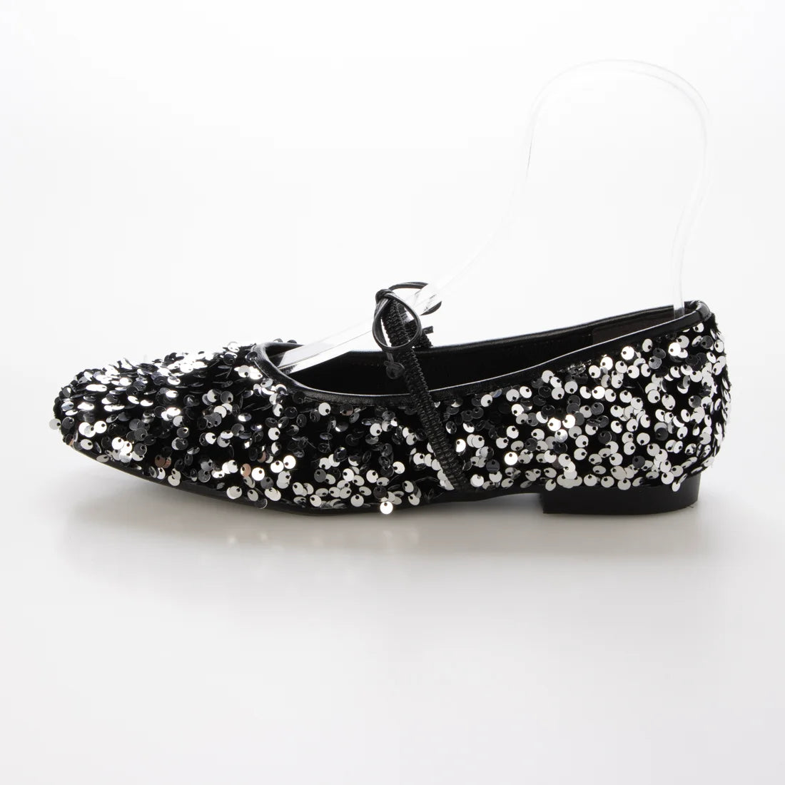 【新品預訂】日本製Launa lea 亮片芭蕾平底鞋 (B7608A) (Silver Z)