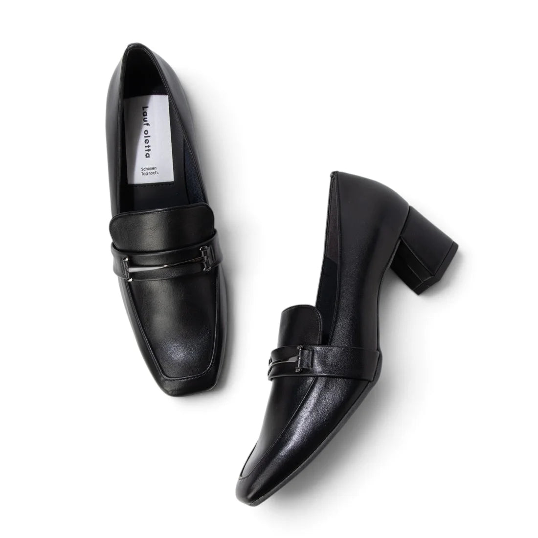 【新品預訂】日本製 Lauf Oletta [All Weather] 全天候 5cm跟 方頭樂福高跟鞋（LRP135 BLACK）
