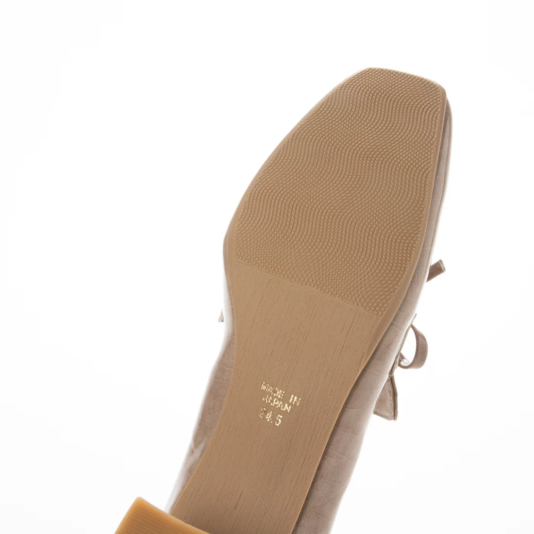 日本製 Launa lea 粗跟抗水樂福鞋 (R9008) Beige E