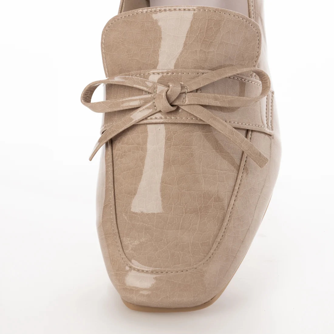 日本製 Launa lea 粗跟抗水樂福鞋 (R9008) Beige E