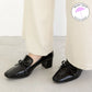日本製 Launa lea 粗跟抗水樂福鞋 (R9008) Black E