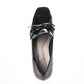 日本製 Launa lea 粗跟抗水樂福鞋 (R9008) Black E