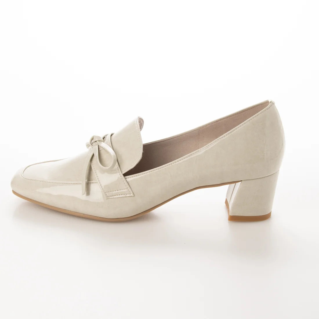 日本製 Launa lea 粗跟抗水樂福鞋 (R9008) Ivory E