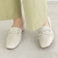 日本製 Launa lea 粗跟抗水樂福鞋 (R9008) Ivory E