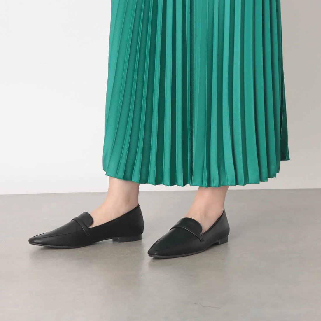【新品預訂】日本製 Lauf Oletta [All Weather] 全天候 修身方形樂福鞋(LRP133 BLACK) (黑色)