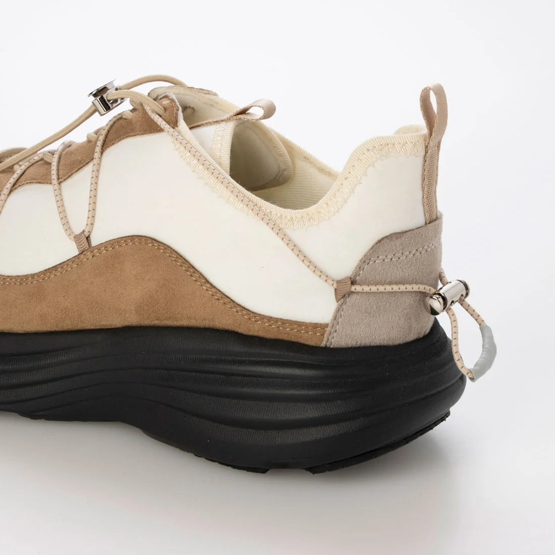【新品預訂】日本 Lauf Oletta 4.5cm 厚底軟彈性運動鞋 (L155 Beige-Z)(杏色)