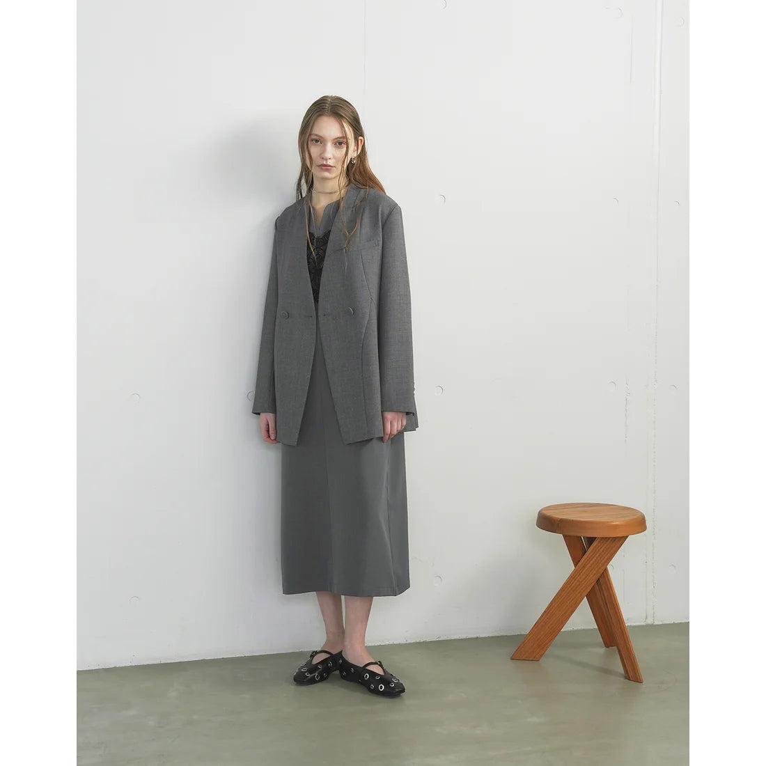 【新品預訂】日本製Emma Francis   眼扣綁帶瑪麗珍鞋（黑色光滑）( 03ad-P 101 ) BLK