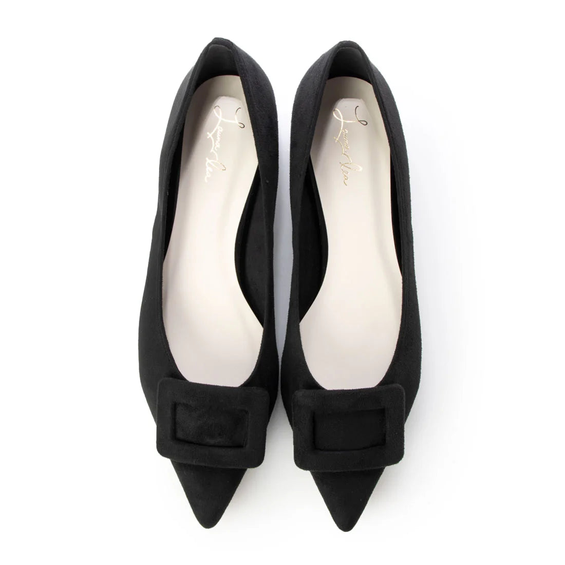 日本製 Launa lea 扣尖頭高跟鞋 (459A) (黑色 S / Black S )