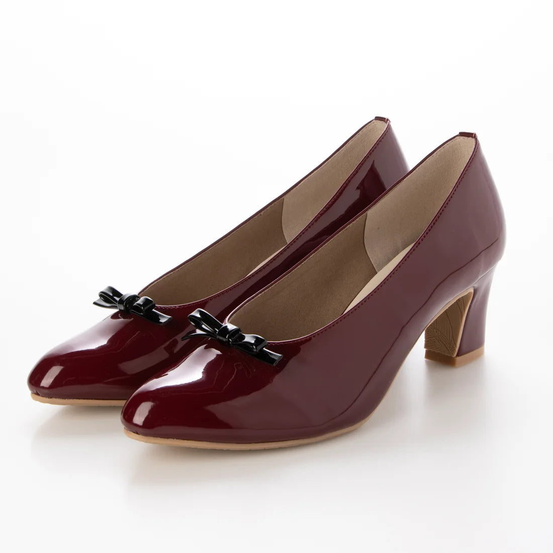 【新品預訂】日本製 Launa Lea 6cm杏仁頭蝴蝶結高跟鞋 (607)( 紅色 E / Bordeaux E)